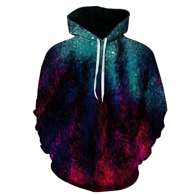 

Cool Milky Way series Men/Women 3D Sweatshirts Print Milk Space Galaxy Hooded Hoodies Unisex Tops Harajuku Pullover Pocket
