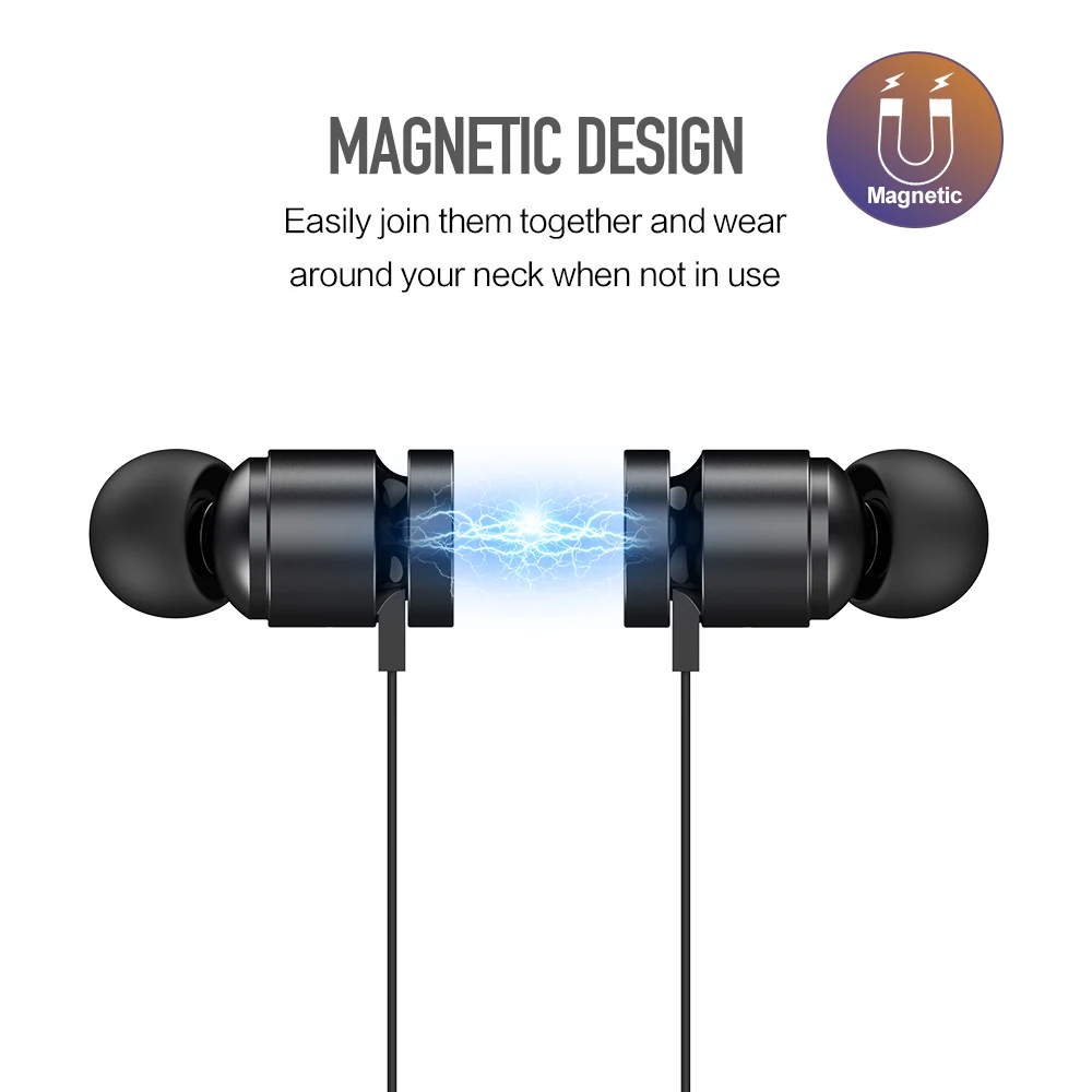 ROCK обновление магнитные Bluetooth наушники водонепроницаемые беспроводные вкладыши