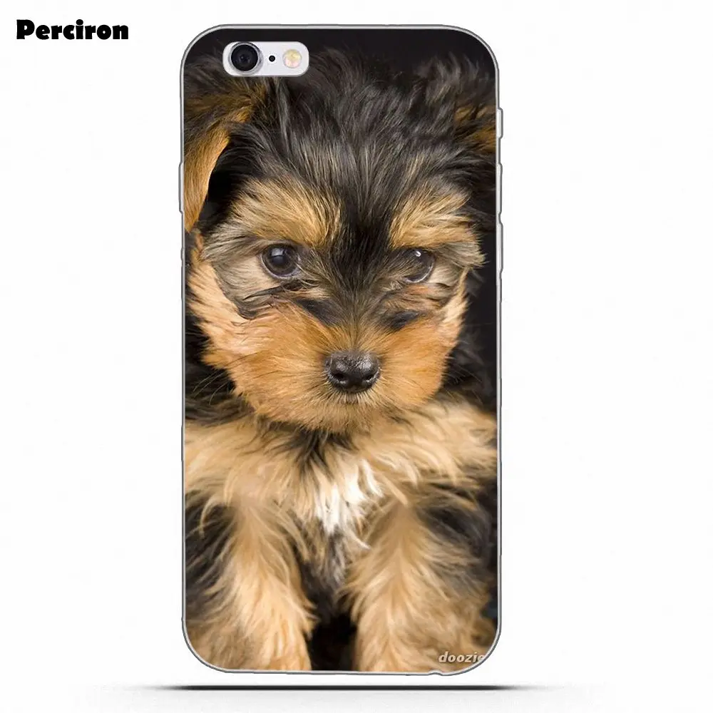 as picture Perciron йоркширского терьера собака, щенок, домашние животные для Galaxy Alpha Core Note 2 3 4 S2 A10 A20 A20E A30 A40 A50 A60 A70 M10 M20 M30 - Цвет: as picture