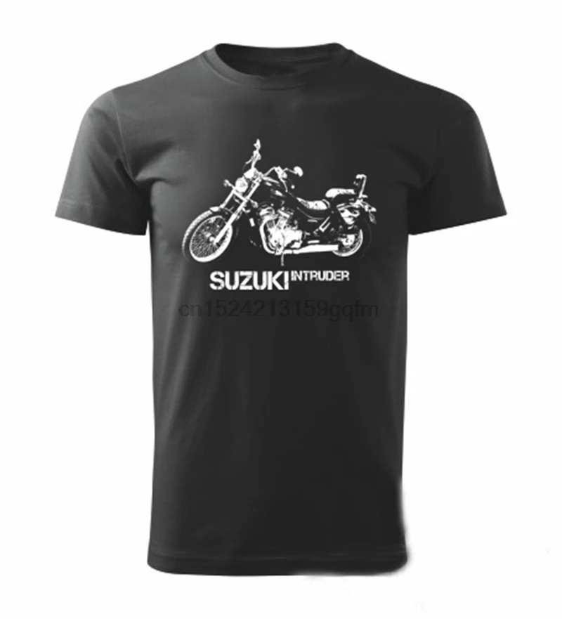 Striker Suzuki Intruder пользовательская Мужская футболка с логотипом мотоцикла короткий