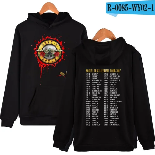 black Мужская толстовка, новинка, GUNS N ROSES, толстовки для мужчин и женщин, толстовки, Осень-зима, панк стиль, Череп, роза, дизайнерский спортивный костюм, верхняя одежда - Цвет: black