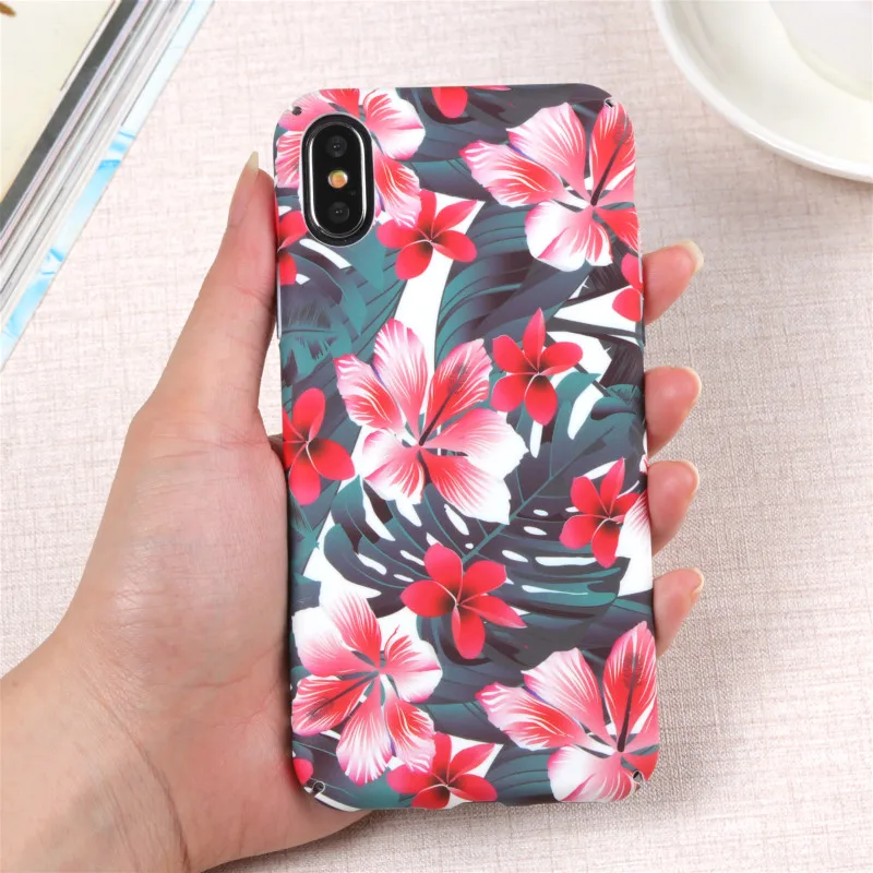 Мода милый кактус Цветочный Жесткий Пластик задняя крышка для Apple iphone 7 plus чехол