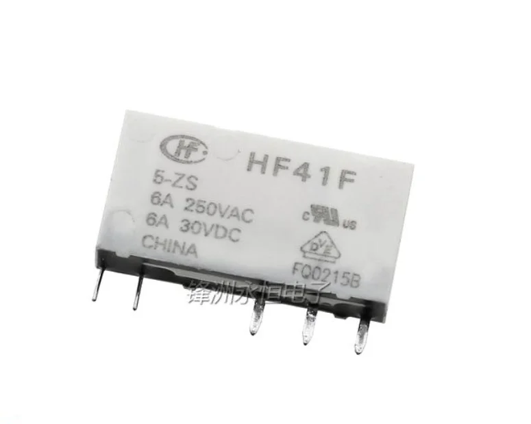 Бесплатная доставка 100% новое оригинальное реле 10 шт./лот HF41F-5-ZS HF41F-5V-ZS 5V6A 5PIN