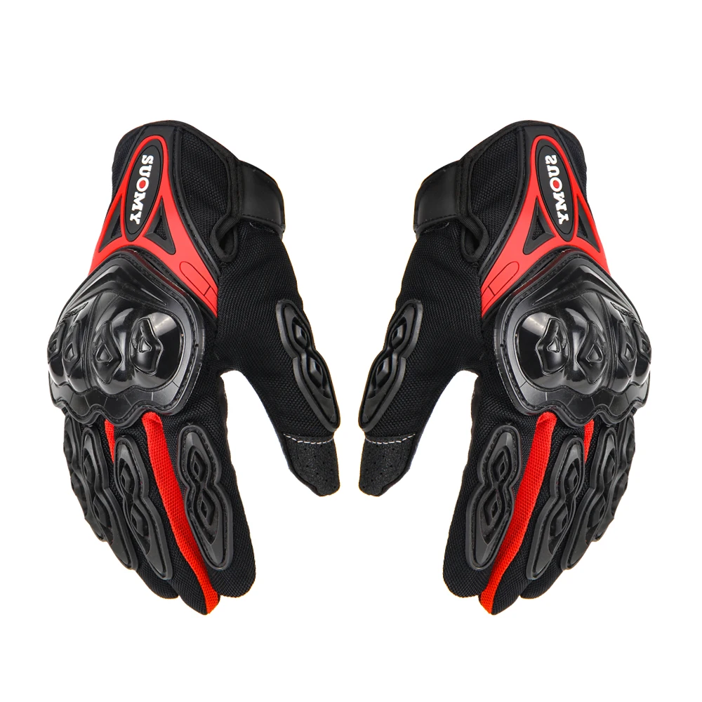 SU-10 Red SUOMY мотоциклетные перчатки, мужские гоночные перчатки Gant Moto rbike, перчатки для мотокросса, для езды на мотоцикле, дышащие, летние, полный палец, Guantes - Цвет: SU-10 Red