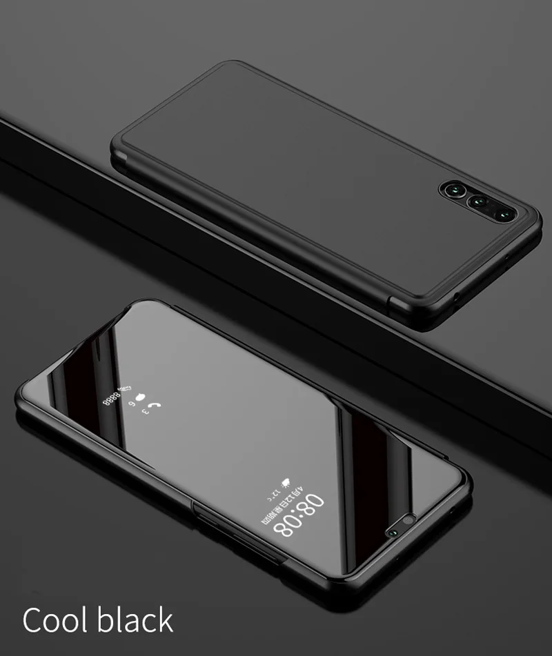 Роскошный чехол Smart View для huawei Y9 Honor 8X Max Y7 Y7 Pro Honor View 20 задняя крышка зеркальная P30 Lite P30 Pro