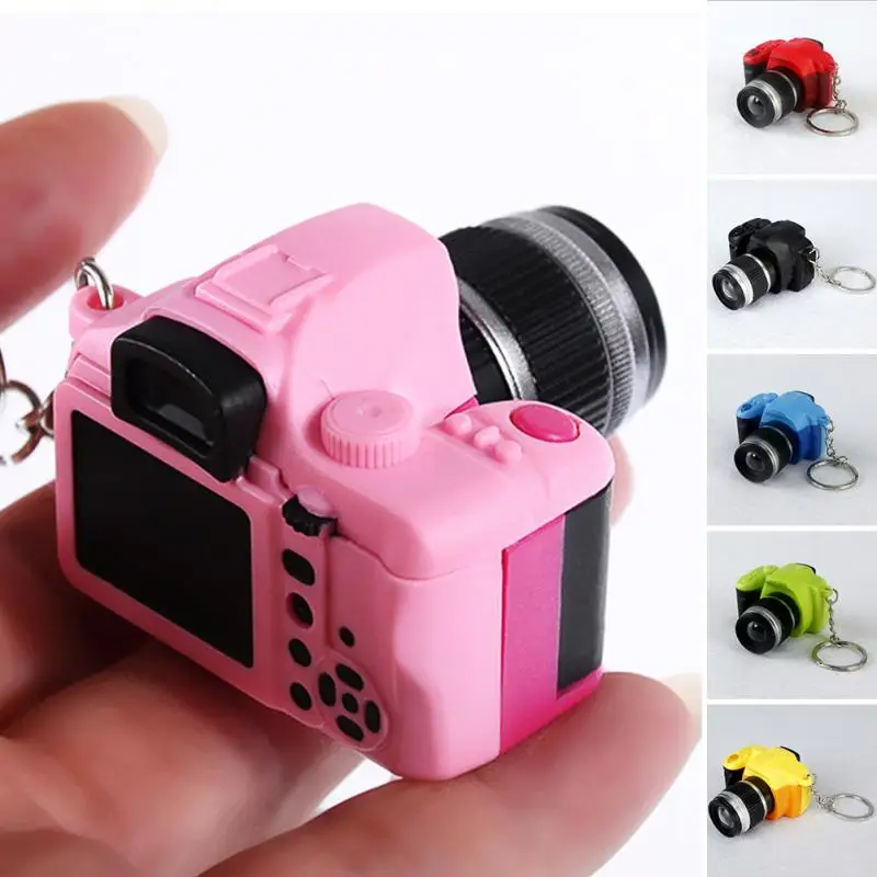 1PC Stylish Fancy Creative Camera Led Keychains With Sound LED Flashlight Key Chain Toy Ring Amazing Gift Keychain | Украшения и