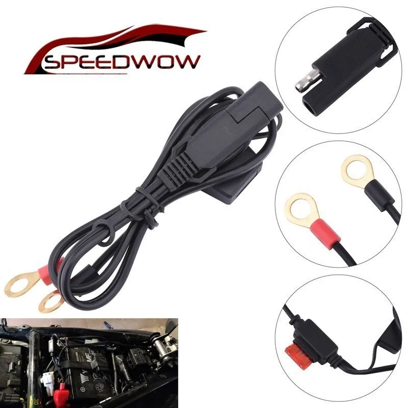 SPEEDWOW 12V Зарядное устройство кабель Мотоциклетные батареи SAE разъем для быстрого