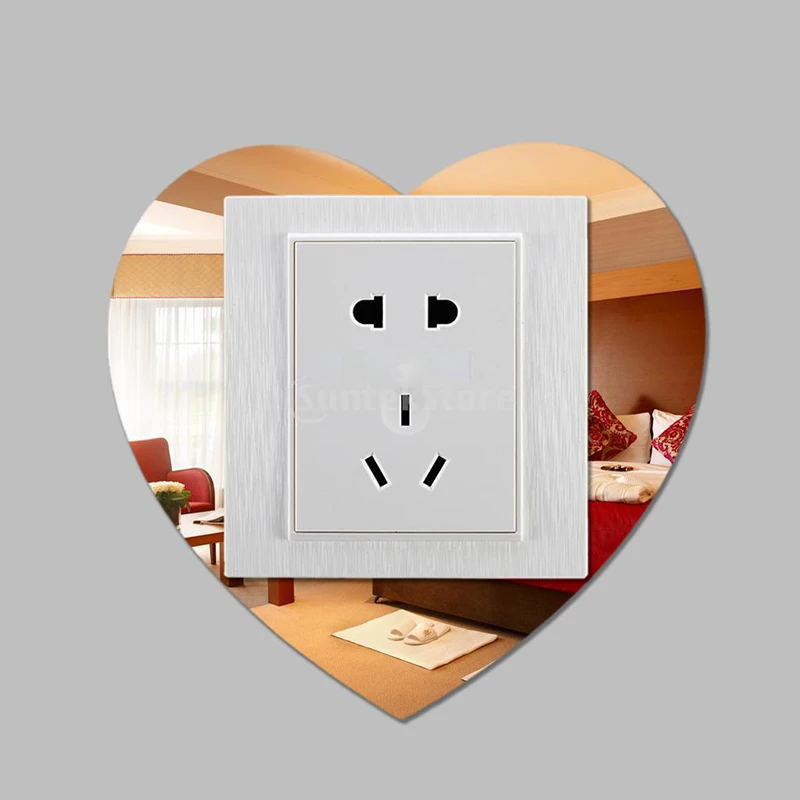 Наклейки на выключатель комбинированные зеркальные наклейки стену трехмерные