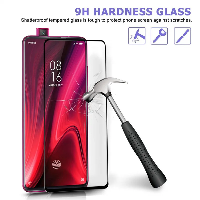 2 шт. 9D полное покрытие защитное стекло Flim на для Xiaomi mi 9t mi9t Redmi K20 Pro полный клей