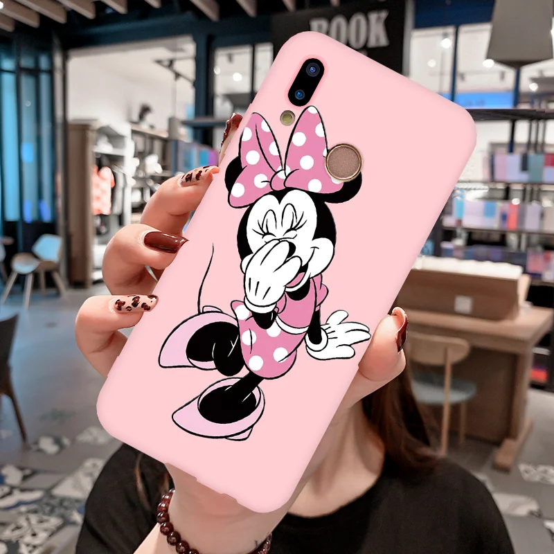 Мягкий матовый розовый чехол для huawei P30 P8 P9 P10 P20 Pro Lite P Smart Y5 Y6 Y7 Prime Y6 Y9 Pro девочек чехол