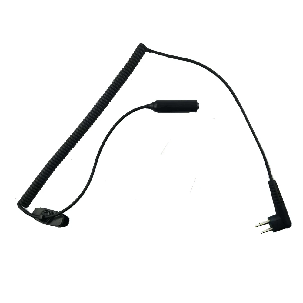 XQF 2 зубец гарнитура обмотки наушник микрофон для MOTOROLA CP200 GP88 PR450 EP450 GTX GTI HYT TC 500 600 700