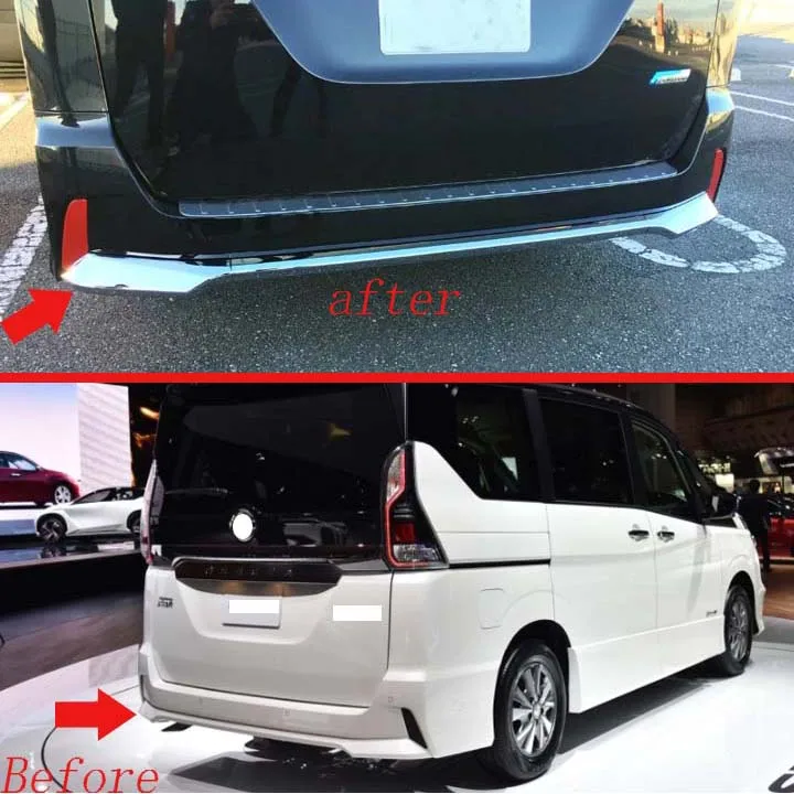 Противоскользящая защитная пластина для заднего бампера NISSAN Серена C27 2017 2018 2019