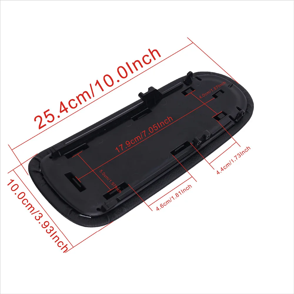 Черный Автомобильный контейнер для хранения консоли из искусственной кожи