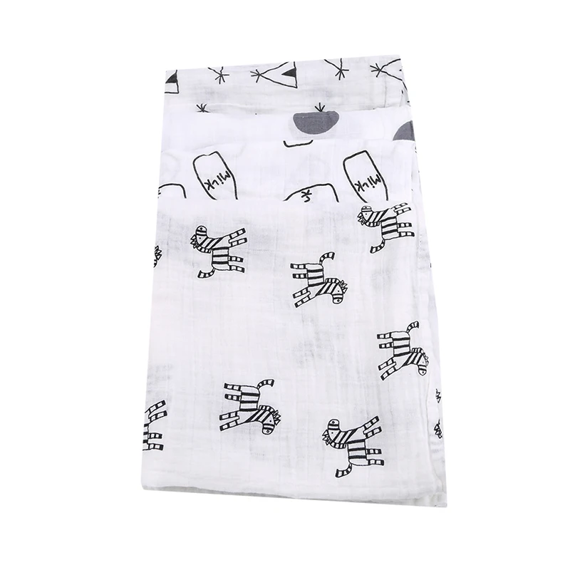 

High Quality Muslin Cloth Cotton Newborn Baby Swaddles Baby Blankets Double Layer Gauze Bath Towel Hold Wraps Hot Sale