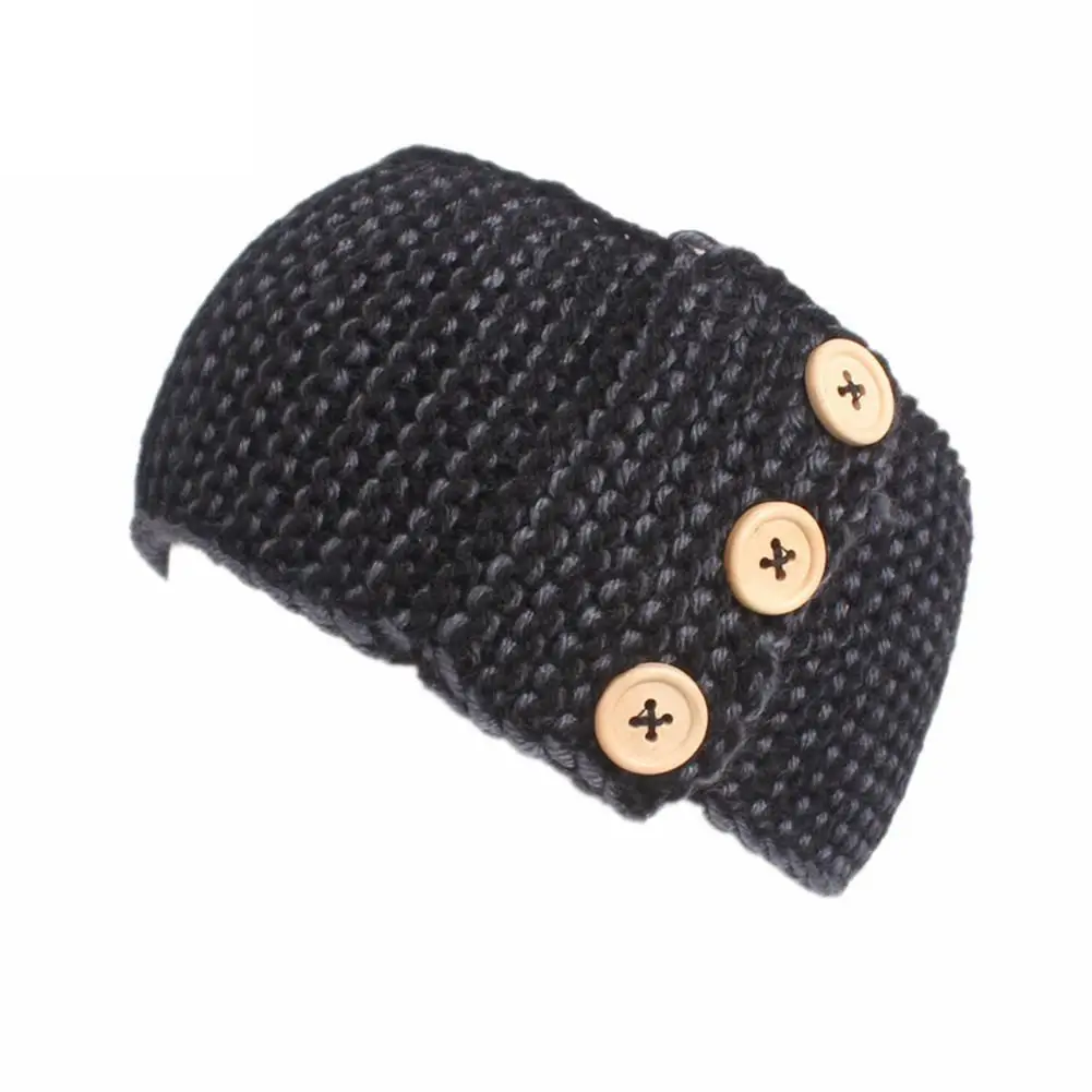 Зимние взрослые вязаные крючком аксессуары для волос головная повязка головной