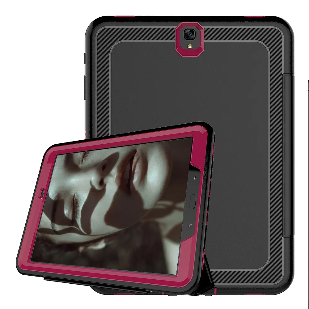 Противоударный Heavy Duty 3-складной стенд Дети чехол для Samsung Galaxy Tab S3 9,7 T820 SM-T820 T825 Smart Sleep Wake UP Чехол Funda