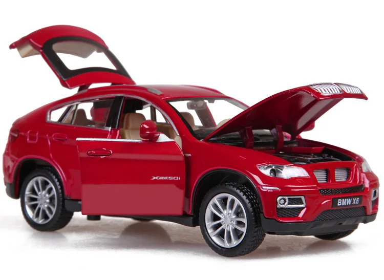1:32 X6 SUV Coupe, игрушечный автомобиль, модель из сплава, детские игрушки, подлинный коллекционный подарок, внедорожный автомобиль для детей