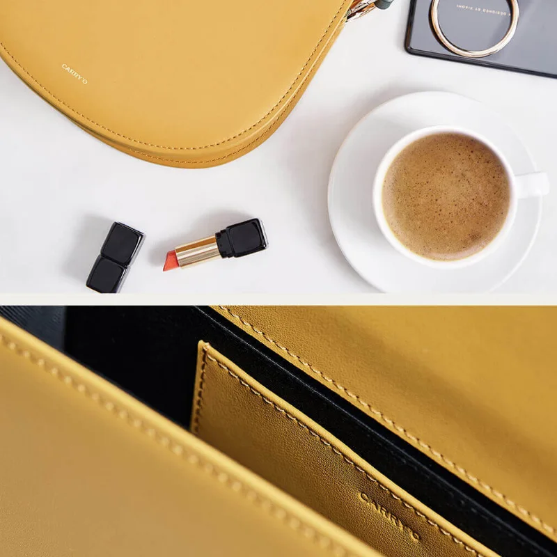 Xiaomi Mijia последняя Элегантная Модная седельная сумка CARRY'O женская сумка на плечо оригинальная кожаная сумка маленькая сумка через плечо