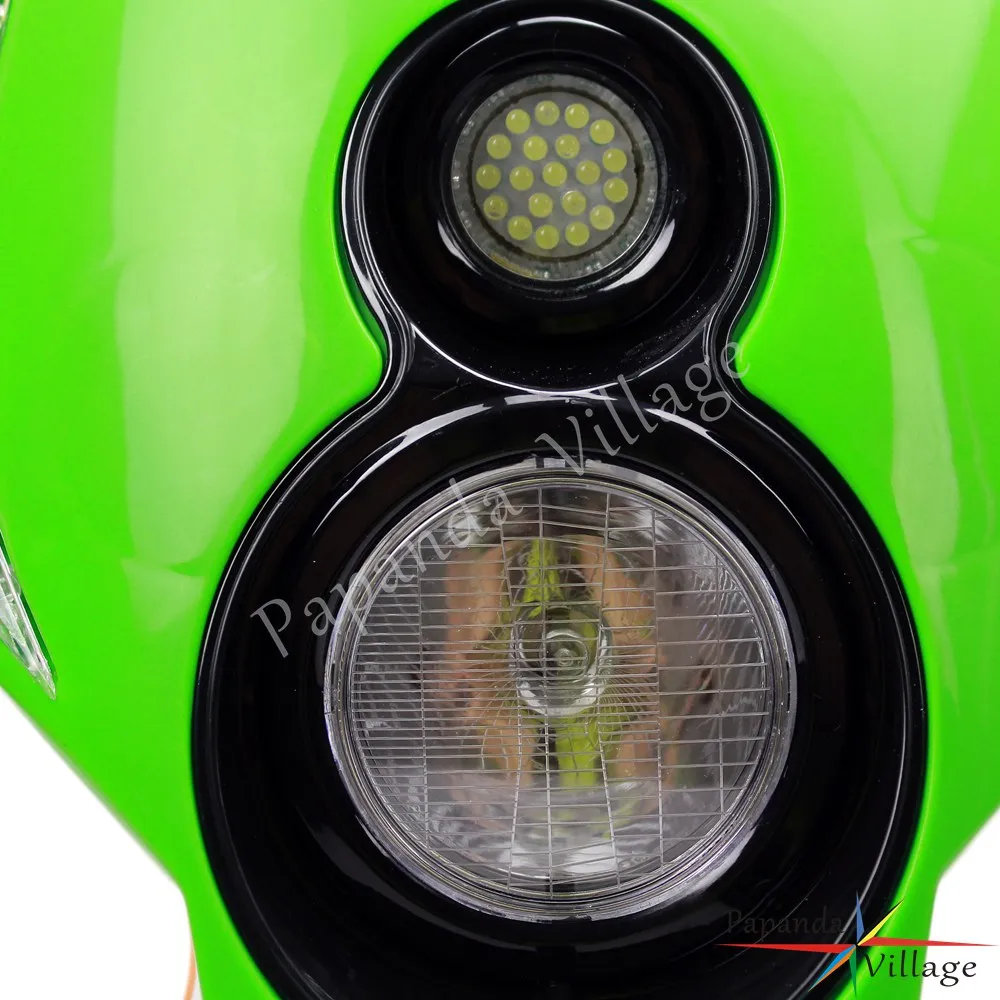 Фара для мотоцикла внедорожная H3 со светодиодным индикатором Kawasaki KLX KLR KLE ZZR KDX 110