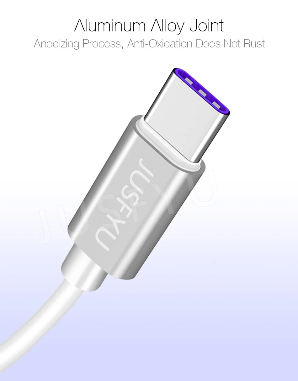 JUSFYU 5A Быстрый зарядный кабель USB Тип-C кабель для huawei P20 P30 Коврики 20 Pro Xiaomi samsung S9 S8 кабель usbc супер Зарядное устройство Шнур