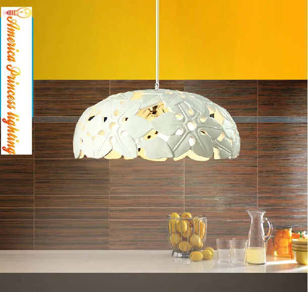 

Living Room Cafe Bar staircase chandelier creative minimalist modern large flowers resin lamps, E27, AC110-240V