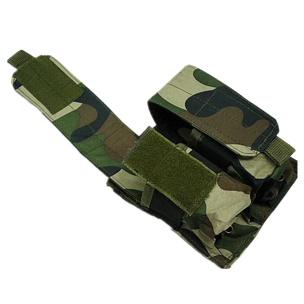 

SWAT Airsoft Molle двойной подсумок для магазинов, камуфляжная лесная и черная сумочка