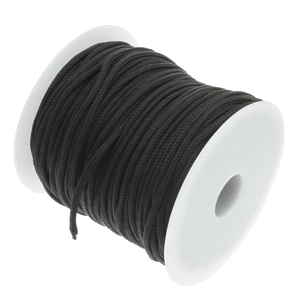Нейлоновый шнур для мужчин с пластиковой катушкой черный 3 мм около 100