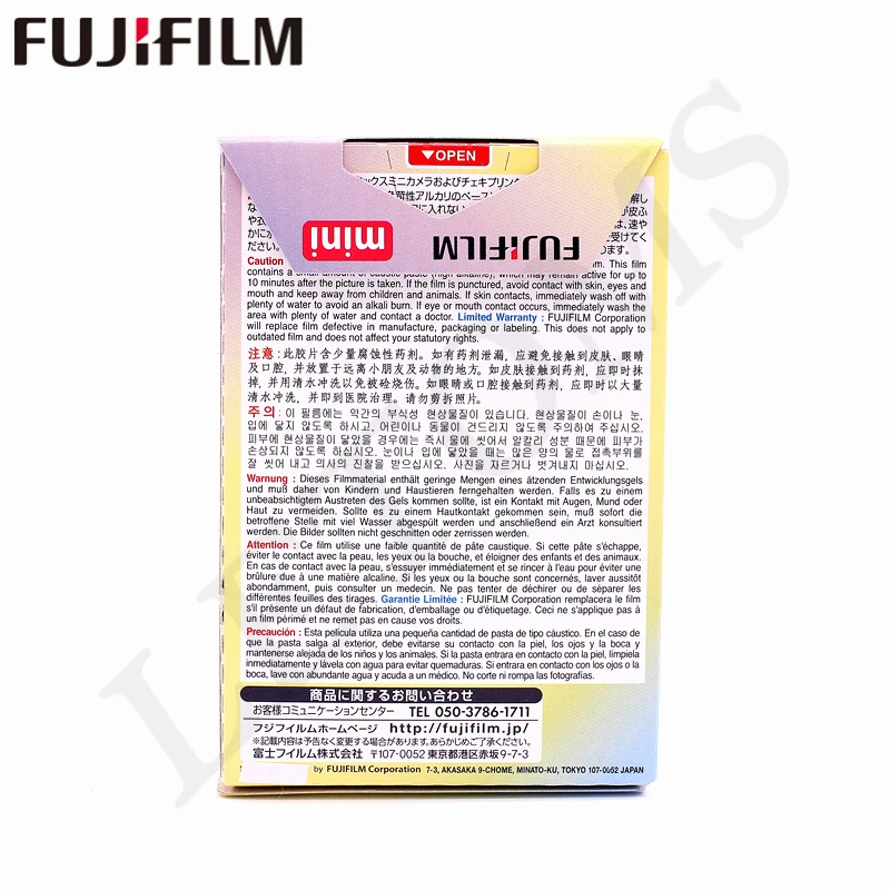 Оригинальная Fujifilm 10 листов Instax Mini новая фотобумага Macaron для 8 7s 25 50s 90 9