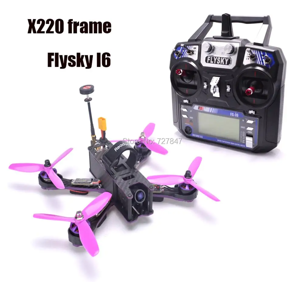 DIY X220 220 мм F3 Полетный контроллер из углеродного волокна 2205 2300KV двигатель Littlebee 30A