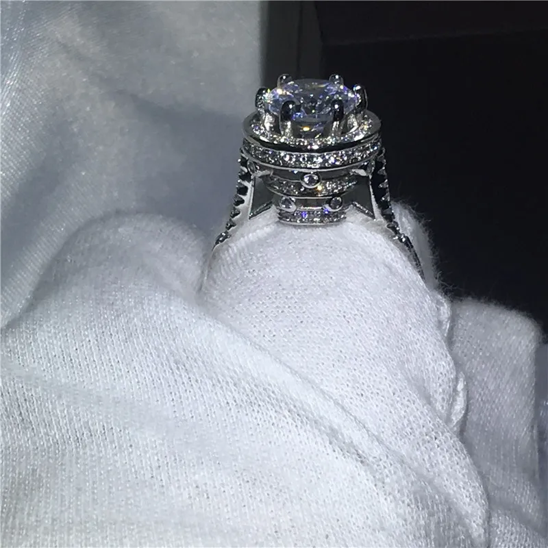 Модные ювелирные изделия ручной работы солитер 5ct камни по месяцу рождения 5А