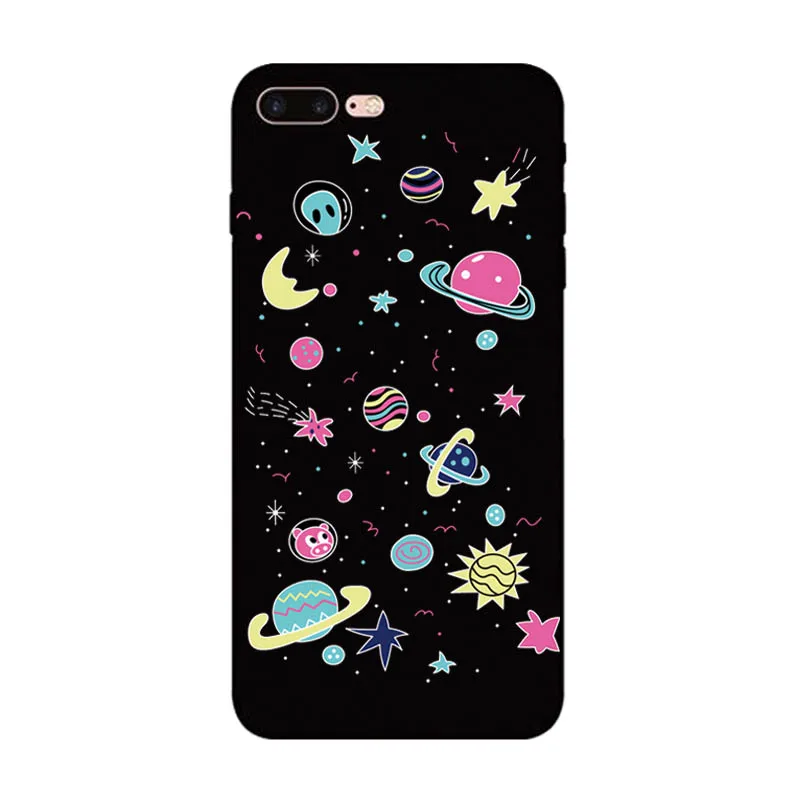 Чехол для Fundas iphone 7 чехол Apple XS Max XR 5s SE 6 6s 8 Plus красивый космический узор окрашенный