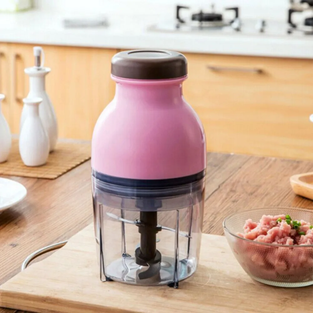 Mini Blender Food Processor Meat Vegetable Fruit Hand Chopper Baby Mixer 600ml Electric Portable Blenders | Бытовая техника