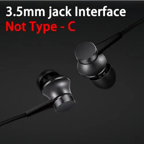 3.5MM Xiao mi Piston наушники type-C версия mi 3,5 мм свежее издание наушники гарнитура с mi c для Xiaomi mi 6/8 huawei наушники вкладыши - Цвет: 3.5MM