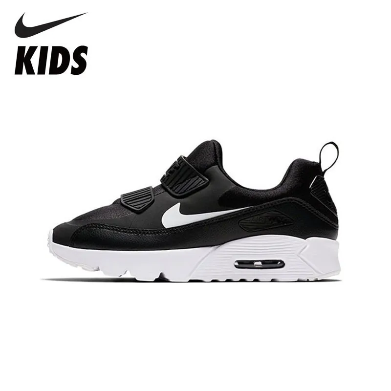 NIKE AIR MAX крошечные 90 обувь для детей Новое поступление дышащие спортивные детские кроссовки удобные#881927-007