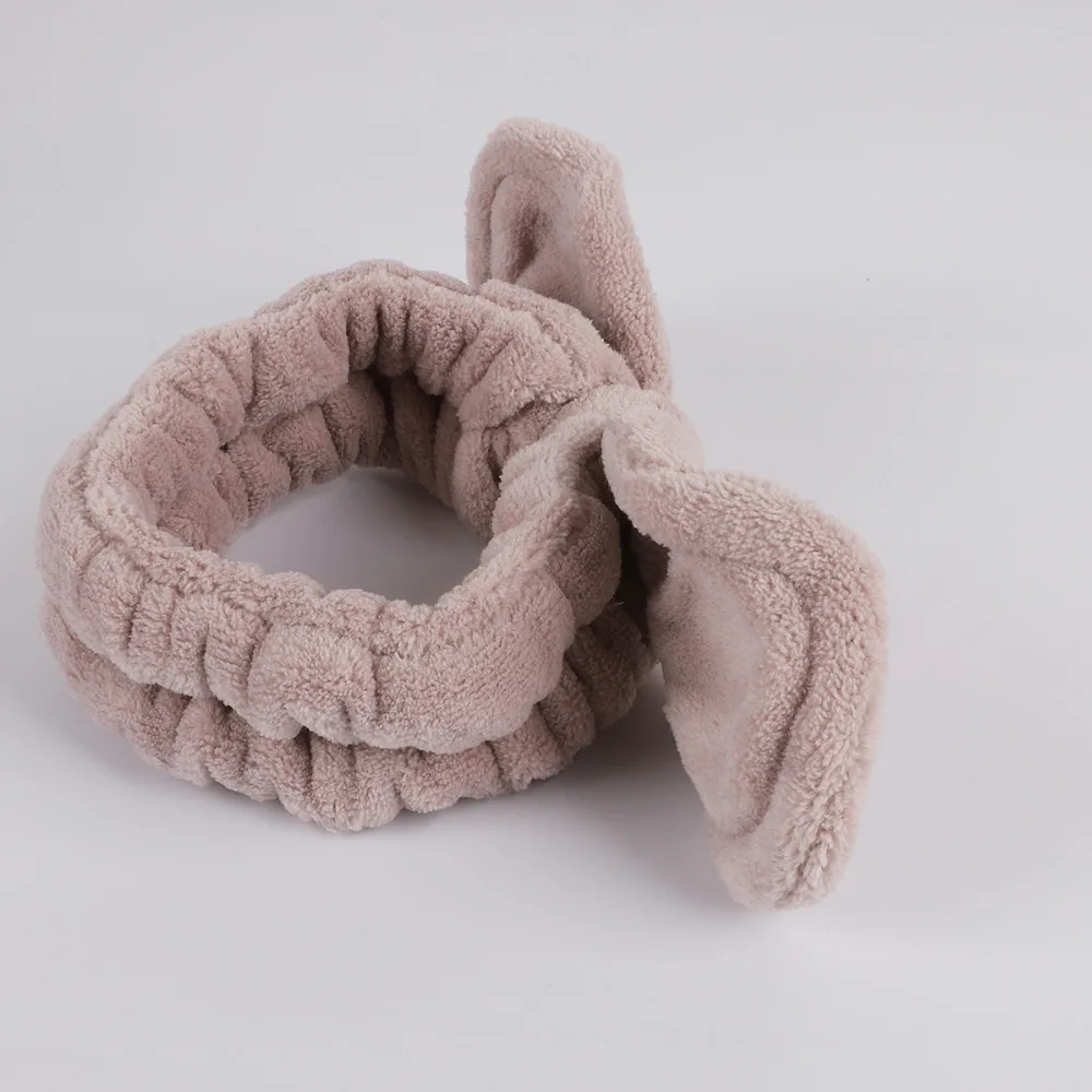 Повязка на голову из кораллового флиса Женская мягкая эластичная лента для волос