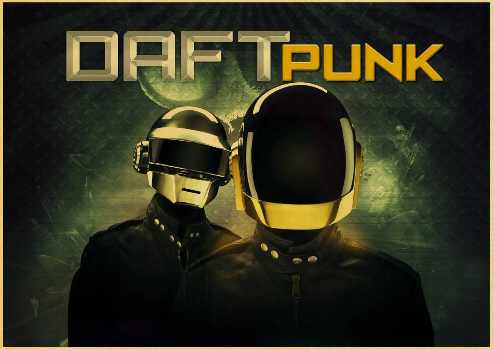 Daft панк-рок музыка постер музыкальной группы наклейки на стену винтажный плакатный принт высокого качества для бара и домашнего декора - Цвет: W065