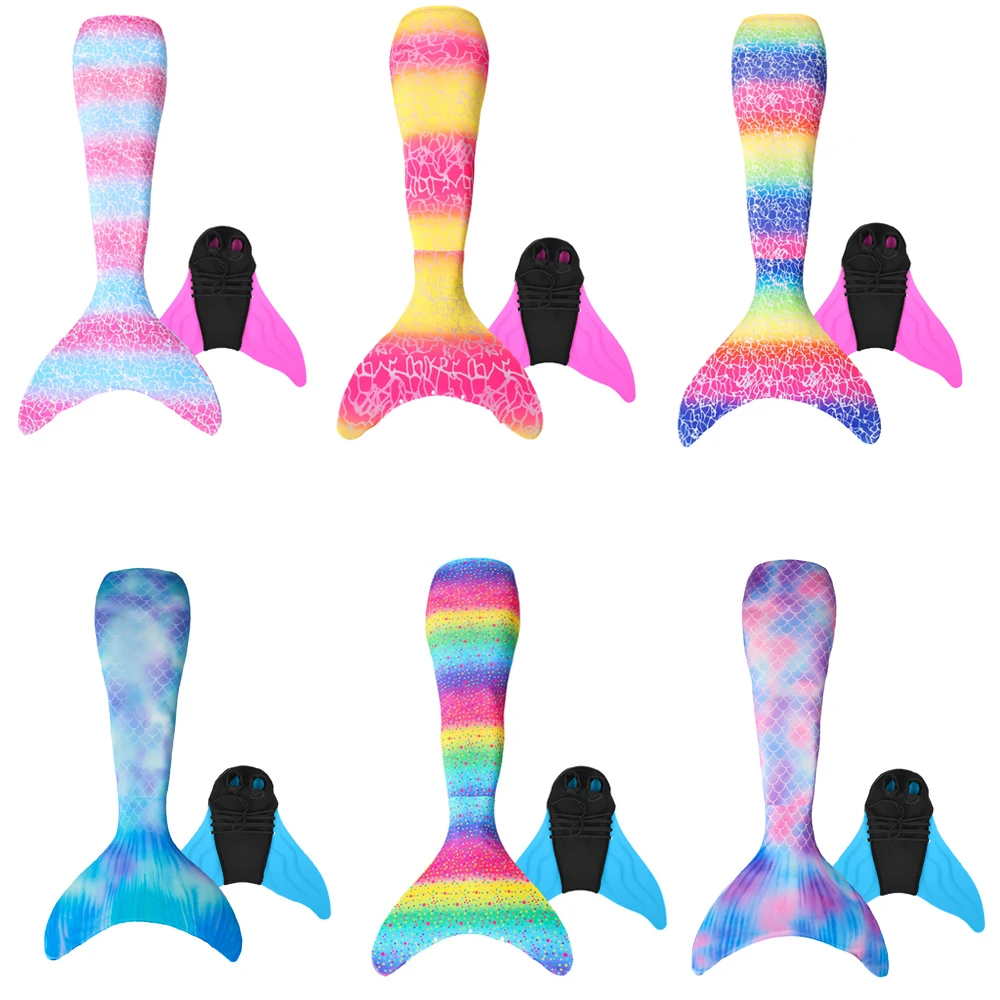 Женский костюм Русалочки с хвостом моноласт купальный для девочек платье