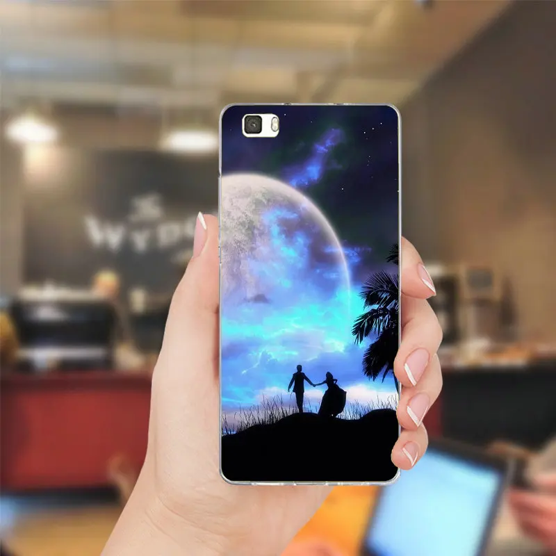 Романтический объятия влюбленных Чехлы ТПУ телефон для huawei P8 P9 P10 Lite Коврики 10 Pro Y3