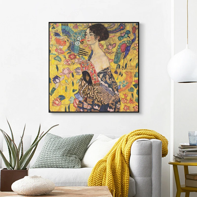 Классические известные постеры Gustav Klimt с рисунком декоративная картина на холсте