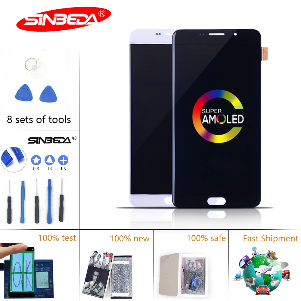 6," Super AMOLED для SAMSUNG A910 lcd дисплей сенсорный экран для SAMSUNG Galaxy A9 Pro lcd A9 A9100 A910F A910 дисплей