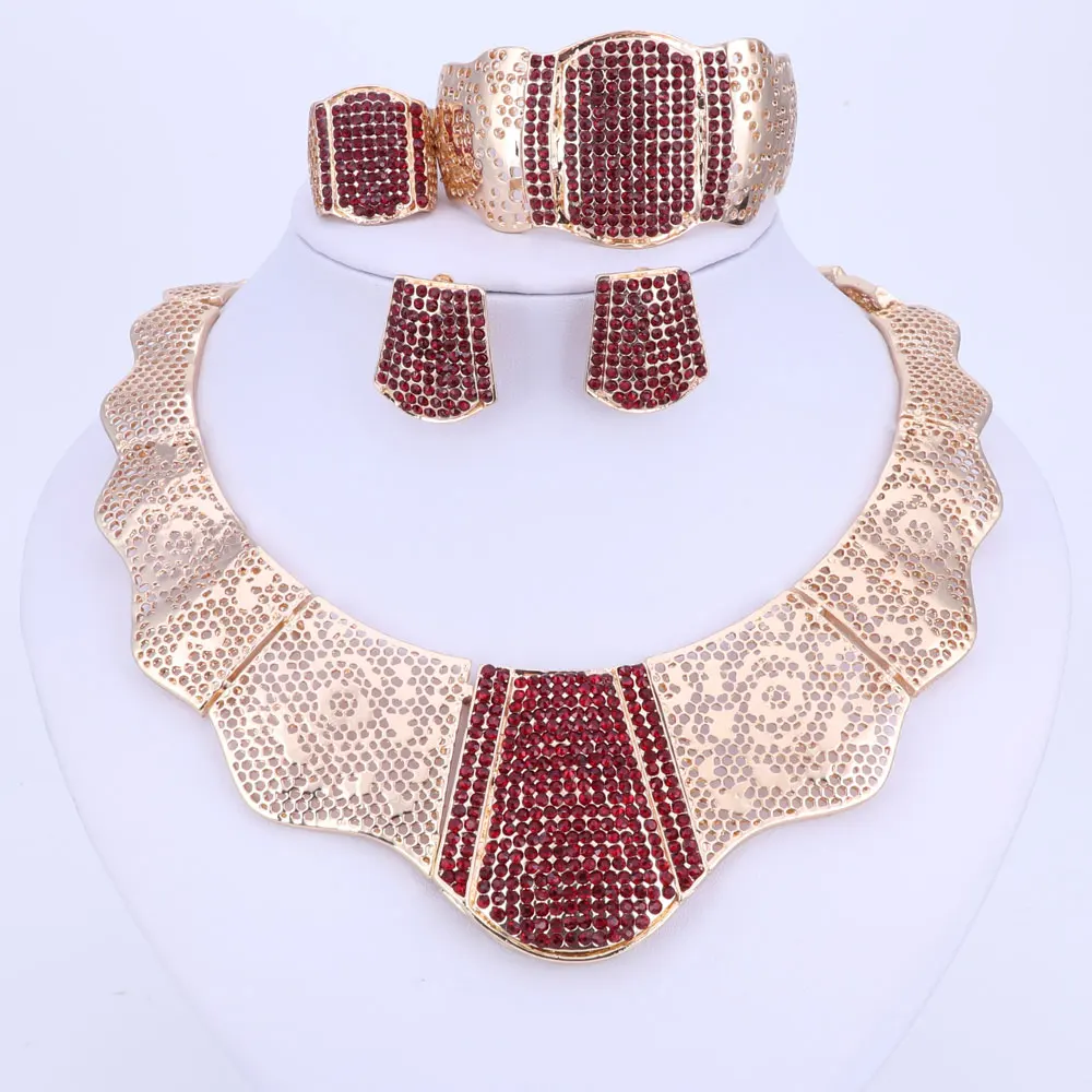 Африканский Золотой Цвет нигерийские Свадебные африканские бусины комплект