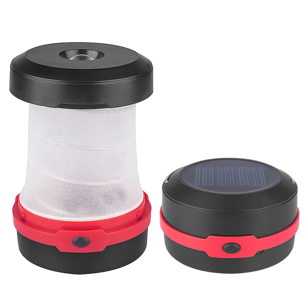 

3W LED Solar Powered USB Camping Light Outdoor Lights LED Portable Lantern Mini Tent Light Emergency Lamp With 18650 Battery