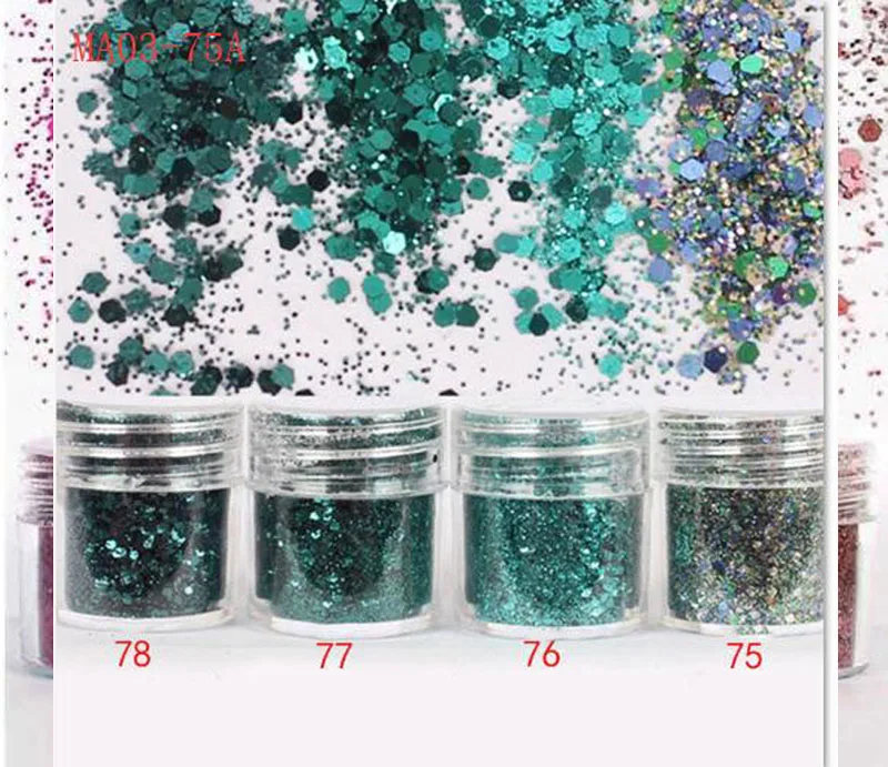 Set3 (4Jars) 50 г Смешанные 1/2/3 мм размер блестящий порошок, блестящие хлопья для прессформу эпоксидной смолы, гель для ногтей пайетки порошок плоской задней стороной для украшения ногтей - Цвет: Set3 (4Jars)
