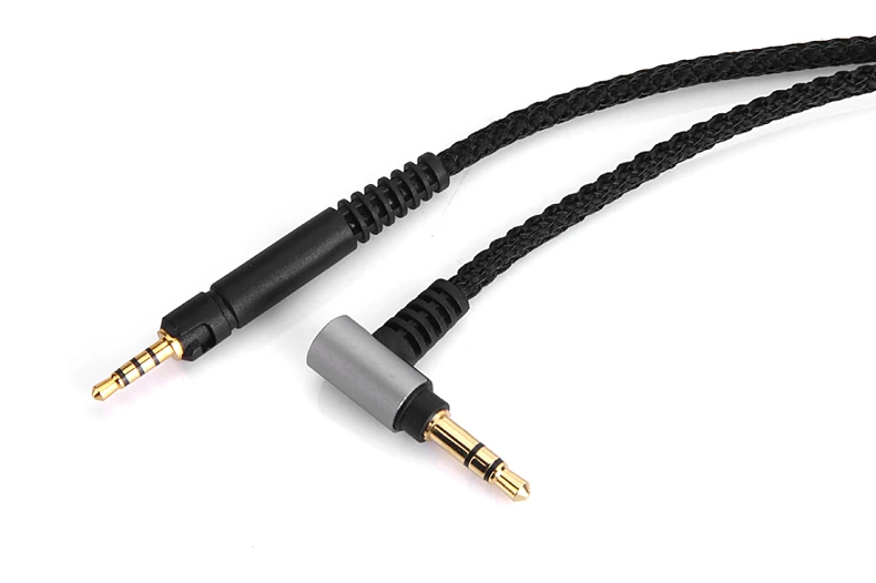 Черный Сменный нейлоновый аудиокабель для студийных наушников KRK KNS8400 KNS6400 AKG K361 |
