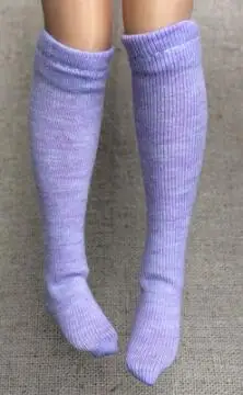purple 1 пара носков для кукол до колена ярких цветов для 1/6, аксессуары для кукольной одежды(fit Azone, Kurhn, OB, Momoko, Barbies, Blyth, 1/6 Doll - Цвет: purple