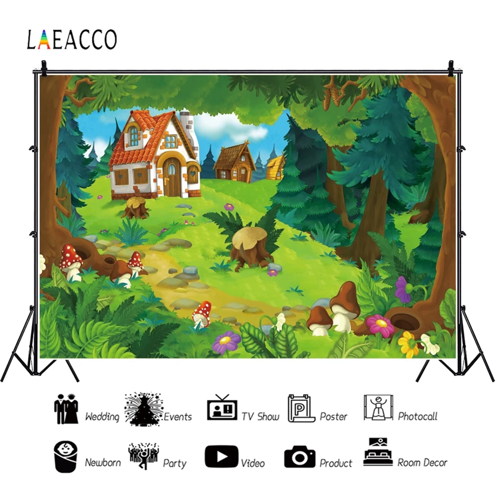 Laeacco сказочные лесные животные детские Персонализированные фотообои для