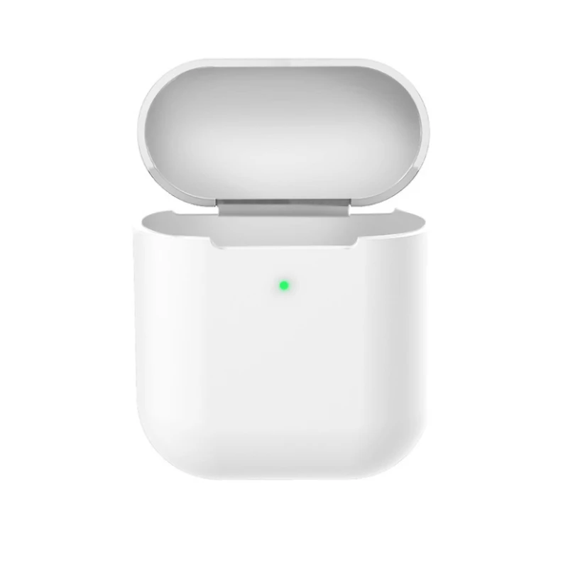White Беспроводной защитный чехол для наушников для Apple AirPods Мягкий силиконовый чехол Bluetooth коробка для наушников Защитный для AirPod Тонкий чехол s - Цвет: White