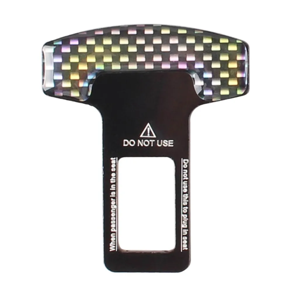 10 шт. автомобильный Стайлинг углеродное волокно ремень безопасности пряжки