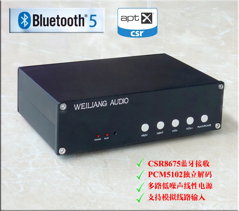 SNY 30A CSR8675 Bluetooth 5 0 ресивер PCM5102 DAC декодер с аналоговым входом Новинка|Усилители