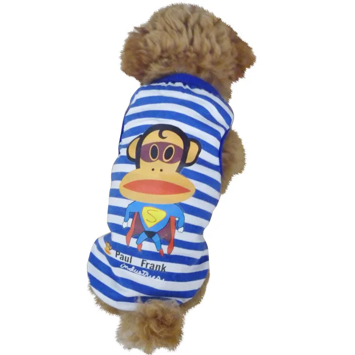 Colorful Stripes Pet Dog Clothes Puppy monkey/phone Vest T-shirt XS S M L XL XXL | Дом и сад
